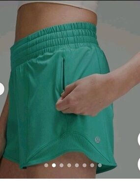 lululemon athletica Hottie Hot Teal Green  Shorts Size 6 Inseam 2.5